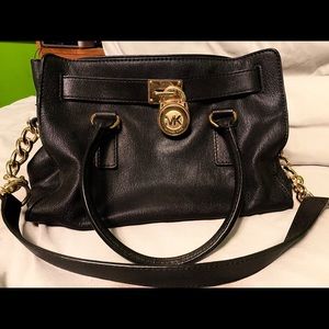 SOLD Michael Kors Gold Chain ‘Hamilton’ Handbag